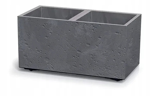 Kwietnik Sierra Case Beton Effect DSI600E podwójny marengo Prosperplast