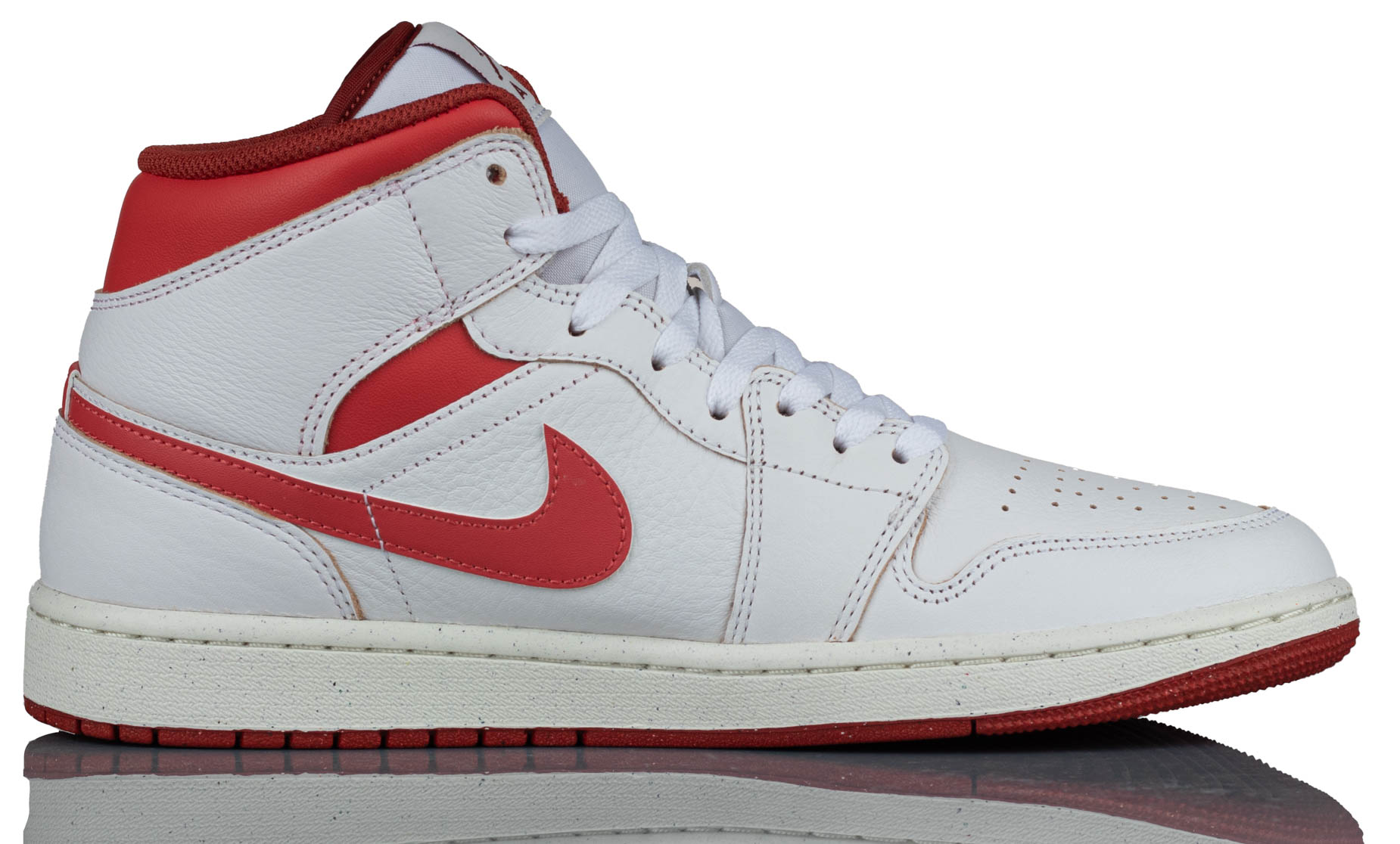 Pánské sportovní boty Air Jordan 1 Mid FJ3458-160, bílé, velikost vel.