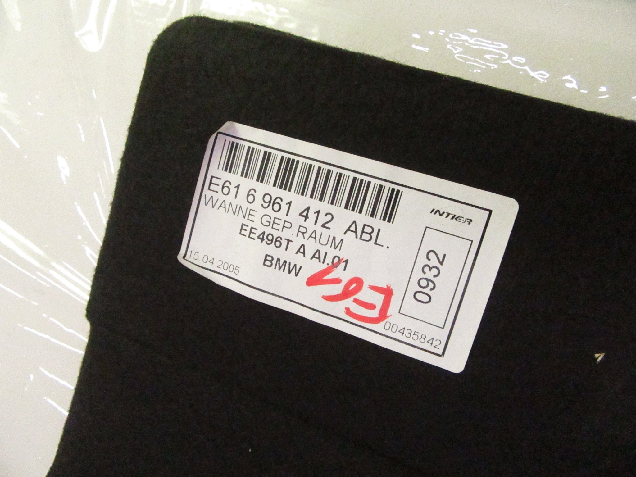 mats floor boot insert BMW e61 KOMBI