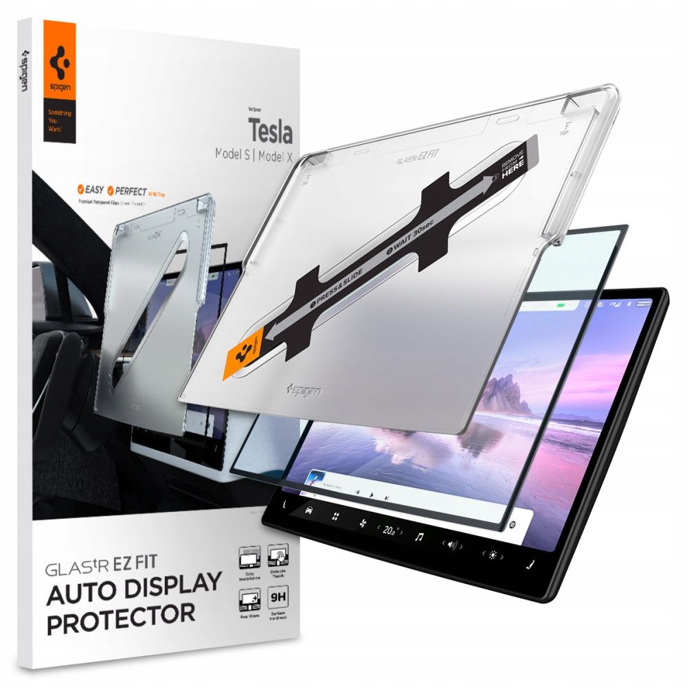 

Spigen Szkło Ochronne Do Tesla Model X 2022 S 2021