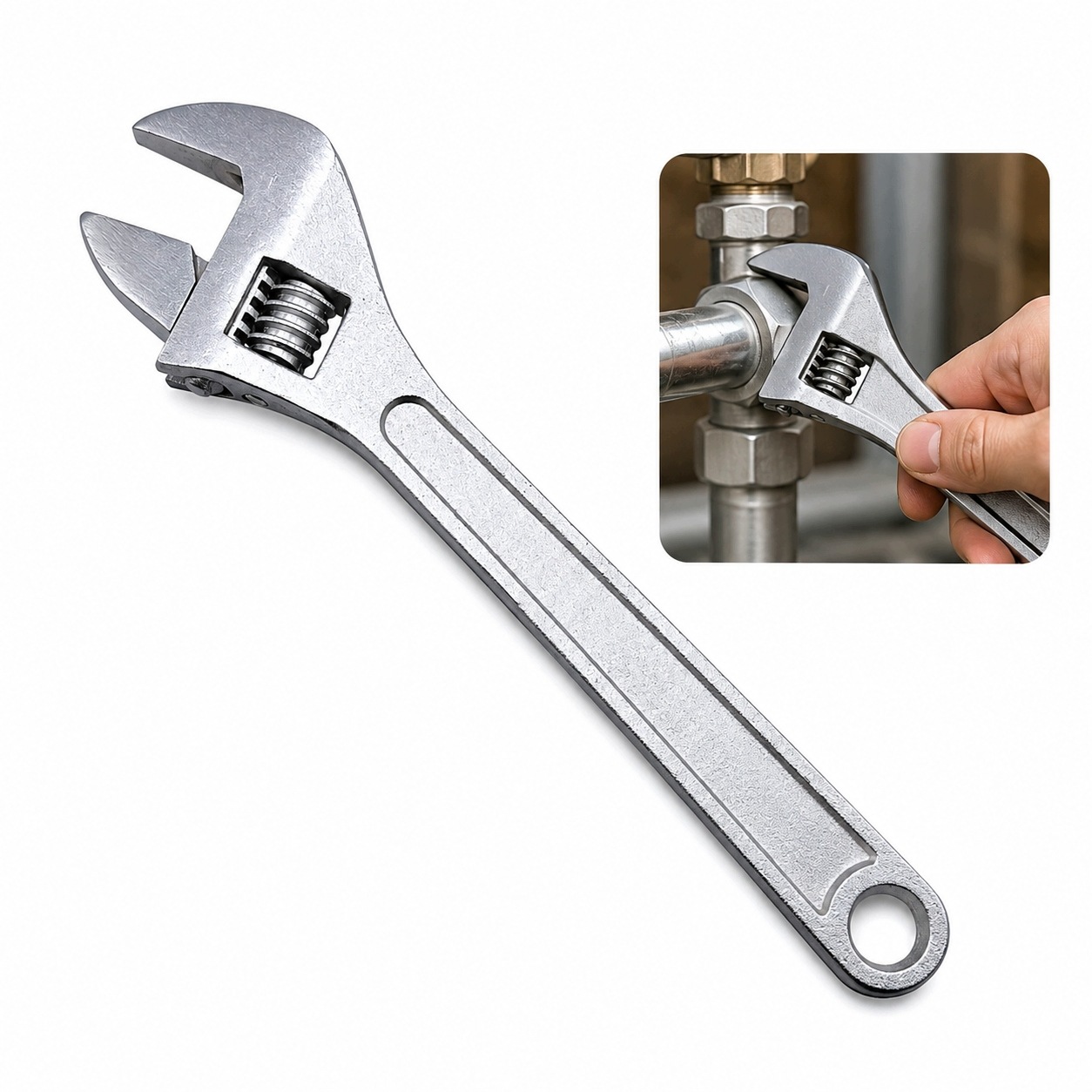 Profesjonalny Klucz Nastawny Francuski 250 MM CrV 10"