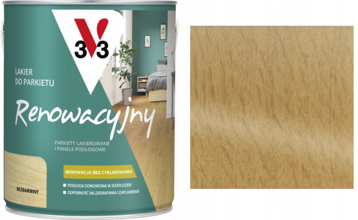 V33 Lakier Do Parkietu Renowacyjny Satyna 5L &&&