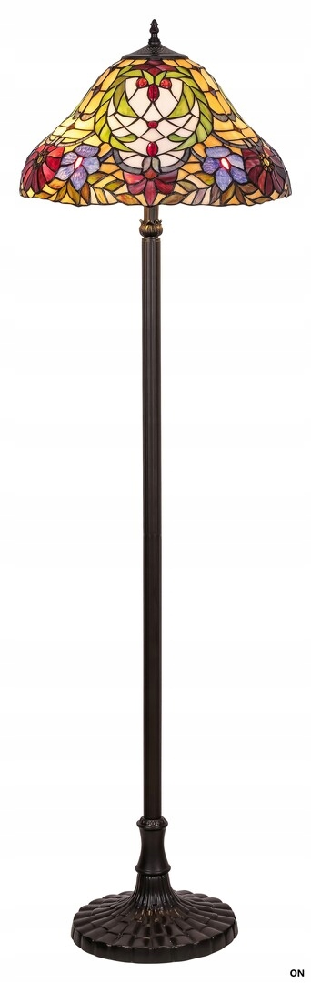Podlahová lampa Tiffany E27 2x60W Mirella 8088 Rabalux