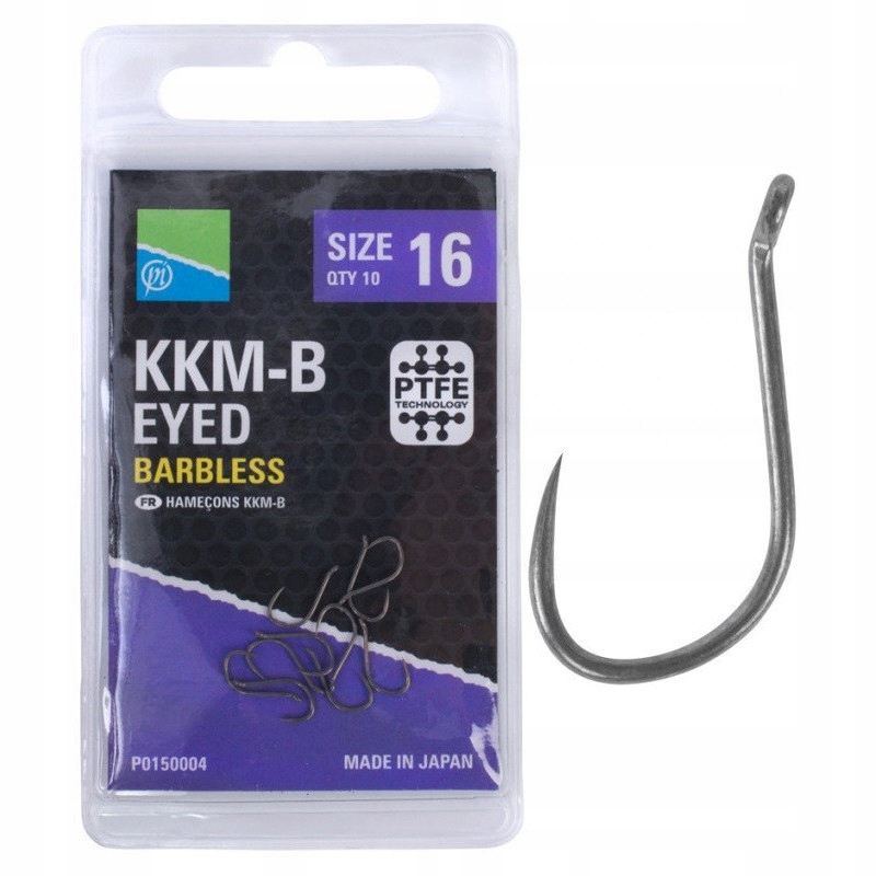 Haczyki Preston Kkm-b Barbless roz.12 P0150002