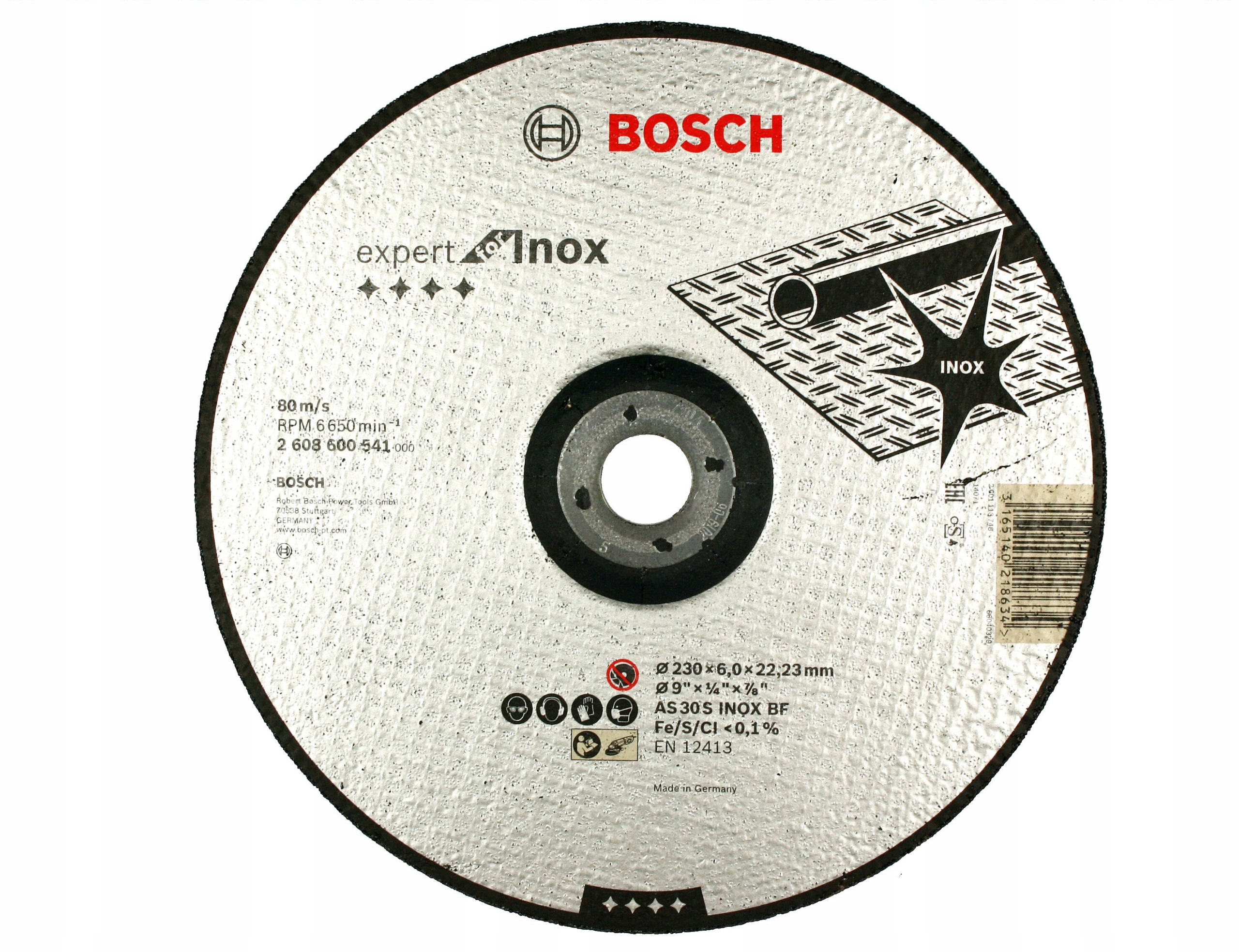 

Bosch Tarcza Korundowa do szlifow. stali 230/6,0mm