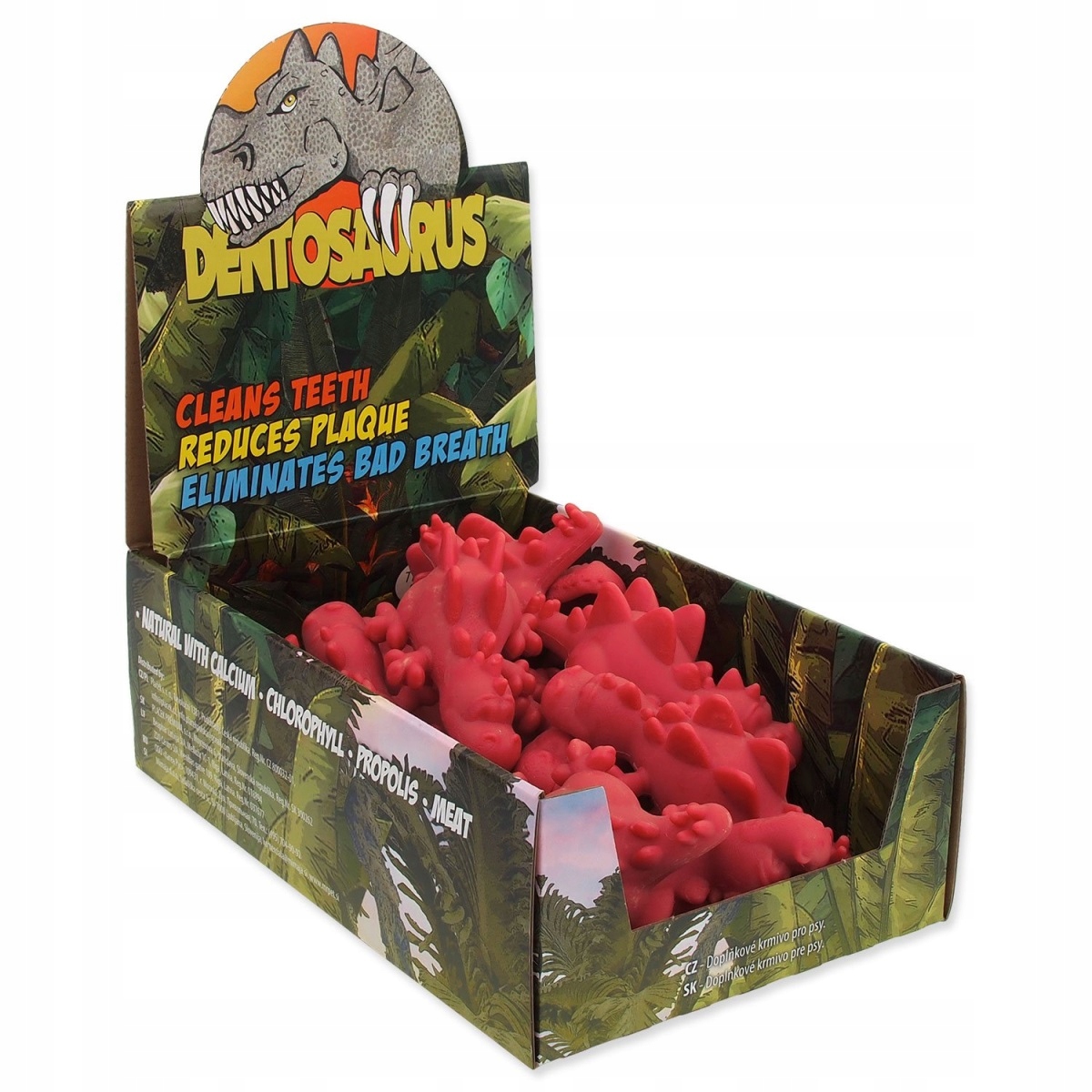 Levně Displej Dentosaurus šunková příchuť 10,5cm 14ks