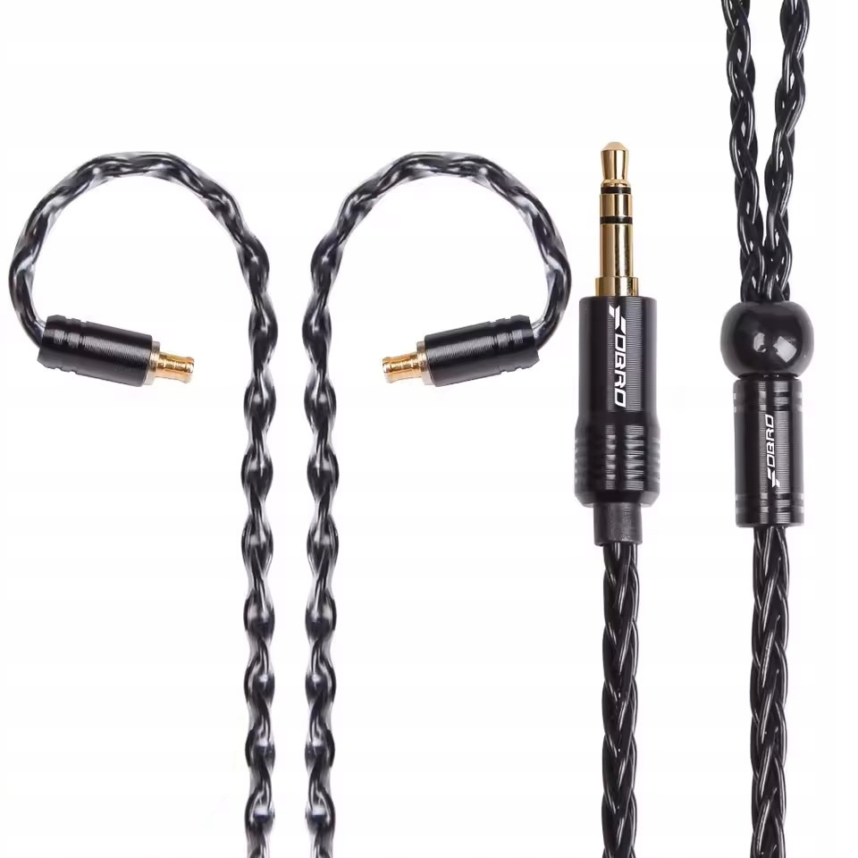 Kabel przewód do słuchawek ze złączem A2DC 8 rdzeniowy posrebrzany Ath Msr