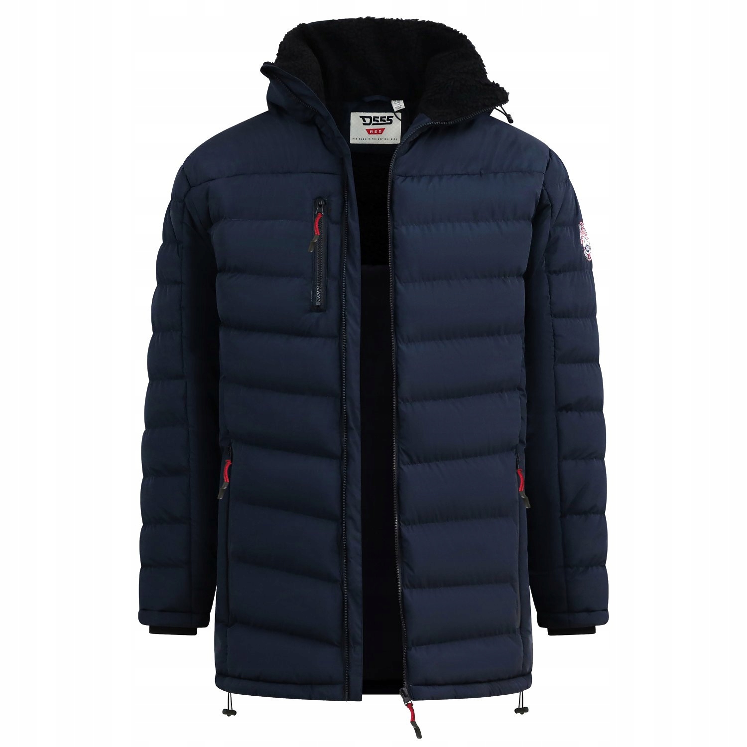 D555 bunda pánská Workington, odnímací kapuce, nadměrné velikosti 7XL