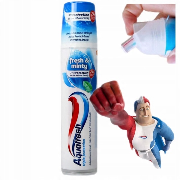 

Aquafresh pasta do zębów z dozownikiem z Fluorem