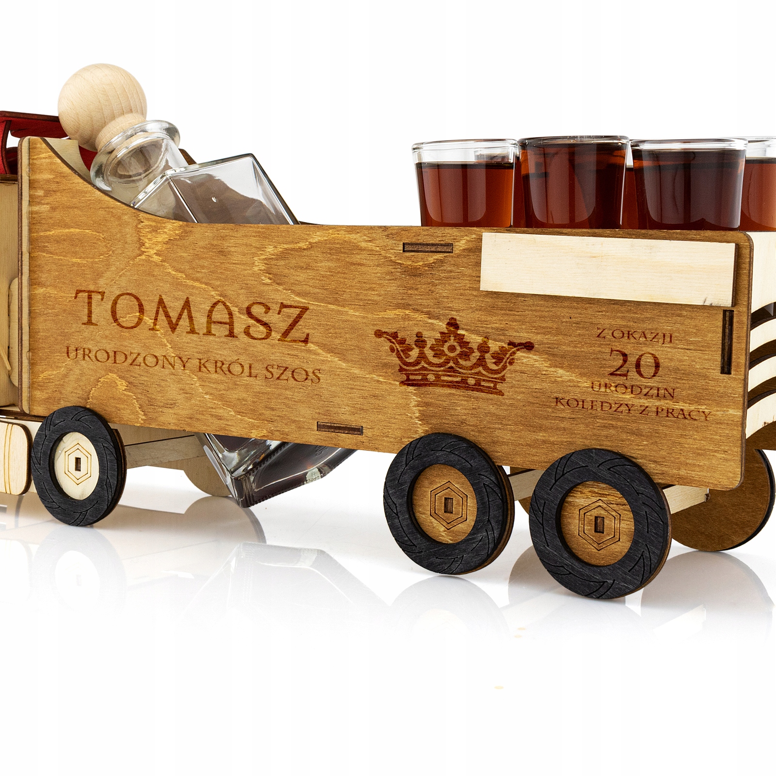 KARAFKA z GRAWEREM na PREZENT dla niego na ŚWIĘTA Kod producenta karafka ciężarówka