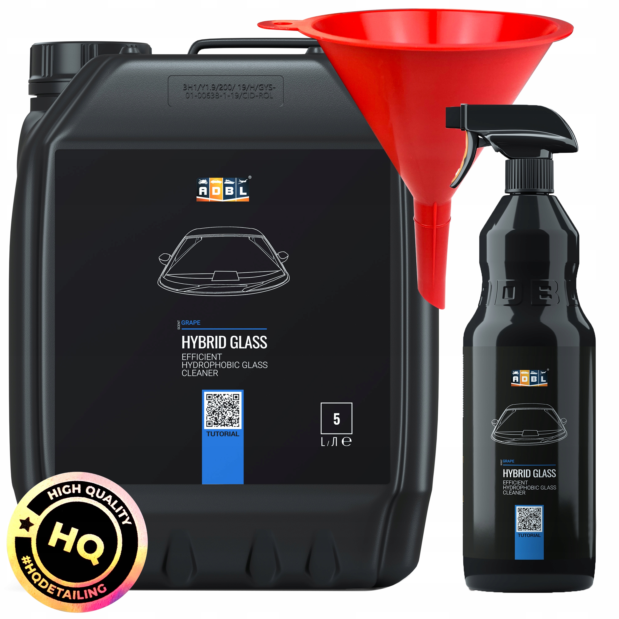 ADBL HYBRID GLASS гидрофобное жидкое стекло 5L + 500ML