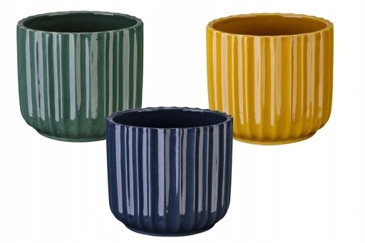 

Doniczka Osłonka Ceramiczna Okrągła MIX 12CM