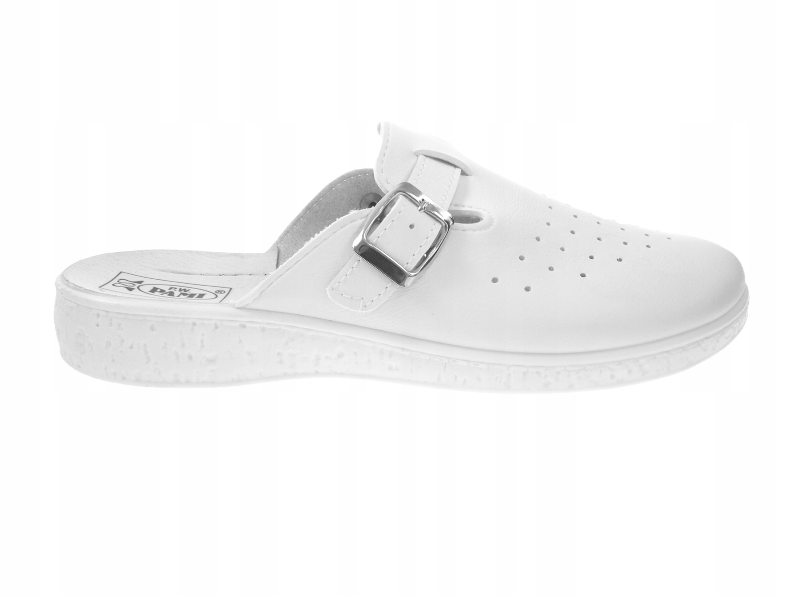 Klapki medyczne męskie Pami szpitalne Białe 43 Marka Pami