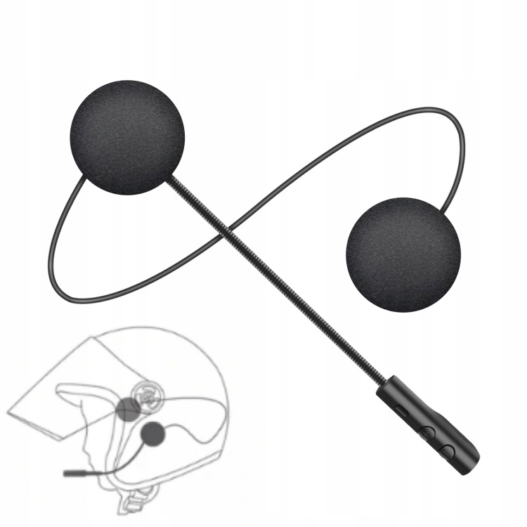 SŁUCHAWKI BLUETOOTH KASK MOTOCYKL DO KASKU MUZYKA system redukcji szumów