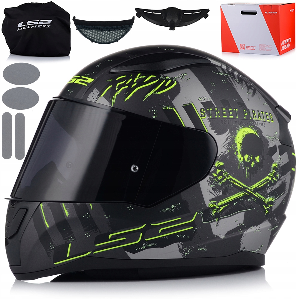 Motocyklová Prilba LS2 FF353 Rapid II Pirates Ece 22.06 Tmavé Sklo