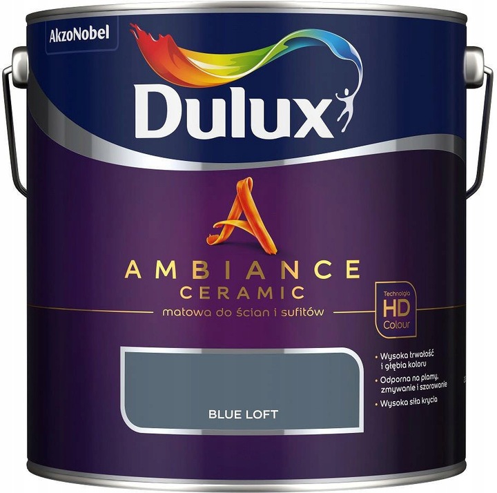 Dulux Ambiance Ceramic Farba Ceramiczna Blue Loft 2,5L