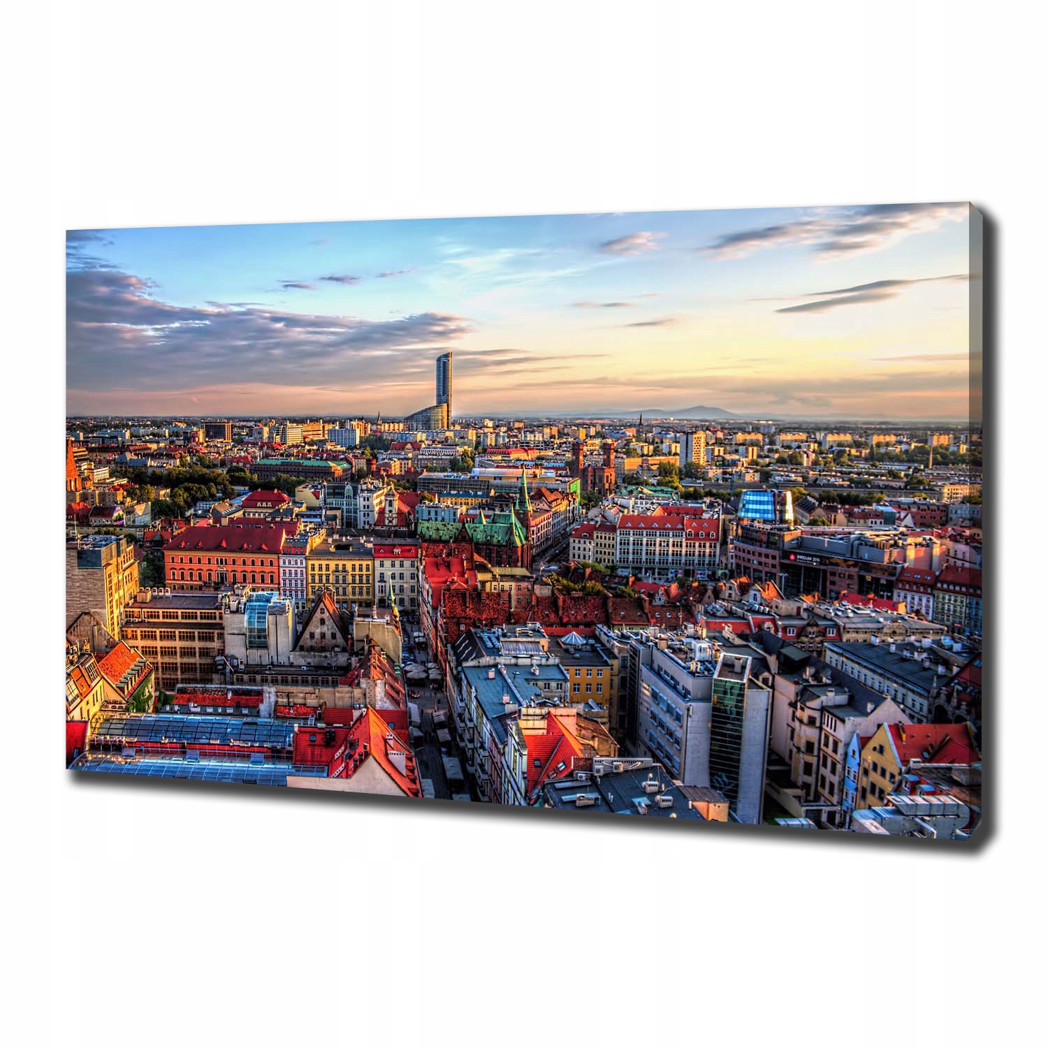 

Foto obraz na płótnie Panorama Wrocławia 100x70 cm