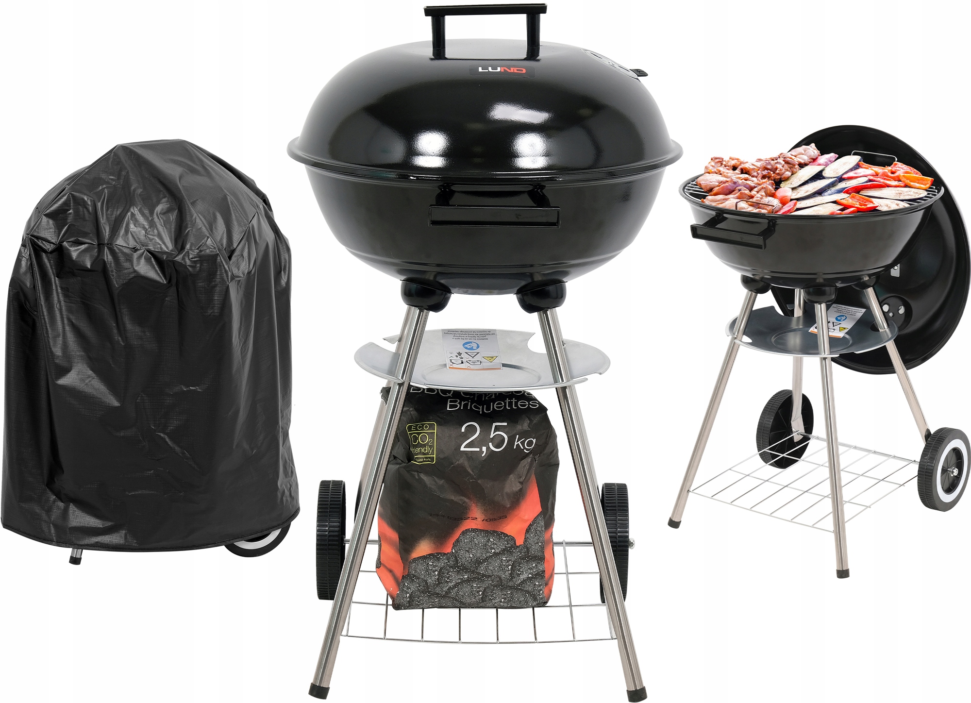 

Grill Ogrodowy Węglowy Okrągły Pokrywa Pokrowiec
