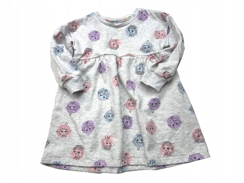 GEORGE szara dresowa tunika Cocomelon print 92/98