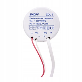 

Zasilacz ZOL7 Skoff 7W 10V DC 0.7A do puszki