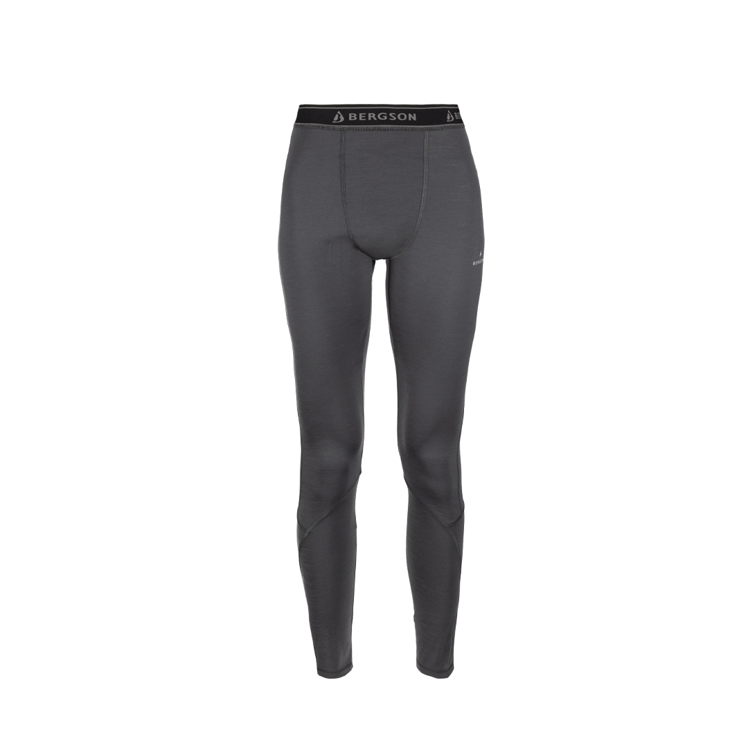 Dámské termoaktivní legíny Bergson Lanapura Grey Merino vlna vel L