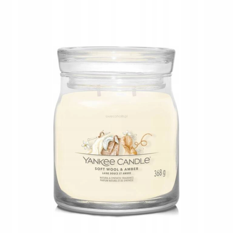 Měkká vlna Jantarová Yankee Candle střední svíčka