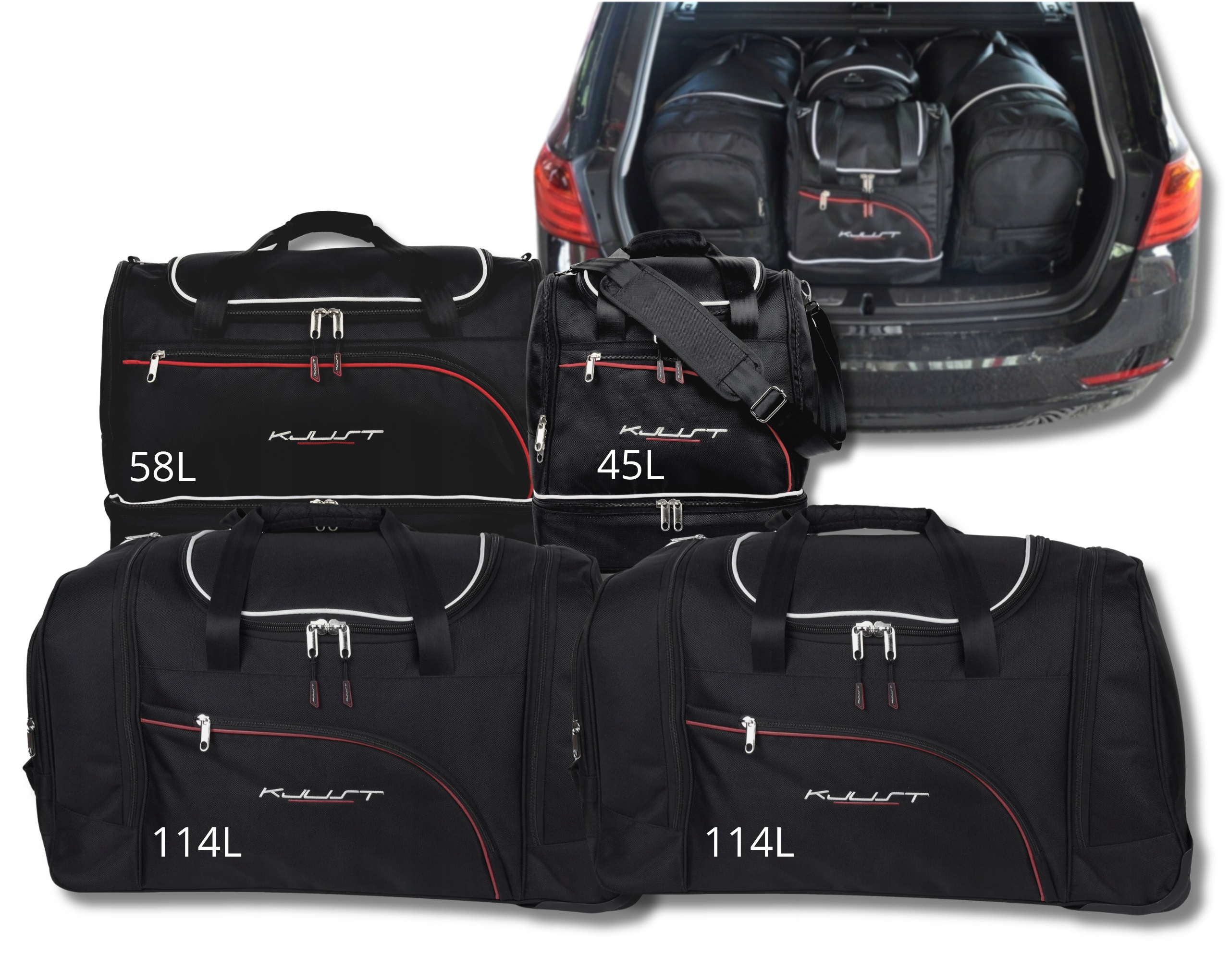 Cestovná Taška Do Kufra Bmw 3 Touring 2012-2019 4 ks