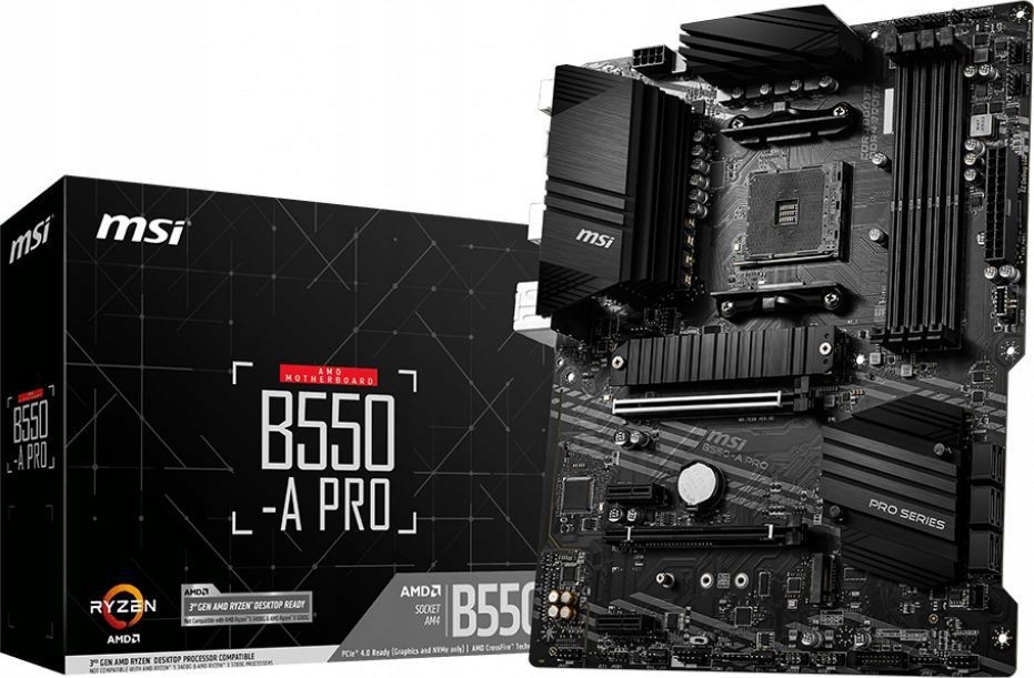 Msi Základná doska B550 A-pro AM4 4DDR4 Hdmi/dp M.2 Atx