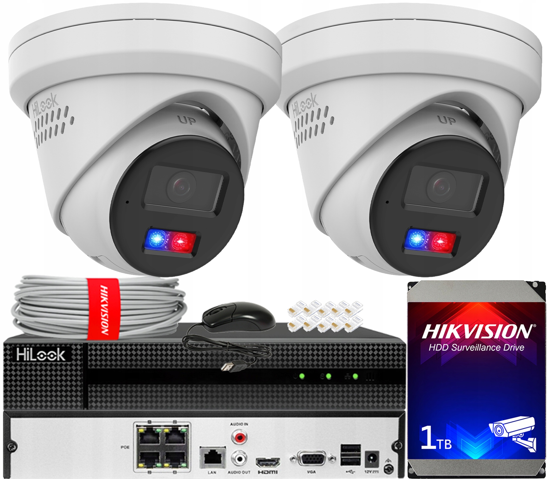 Sada monitorování Ip 2 kamery 8MPx IPC-T280HAP-LUF/SL Live Guard PoE Audio