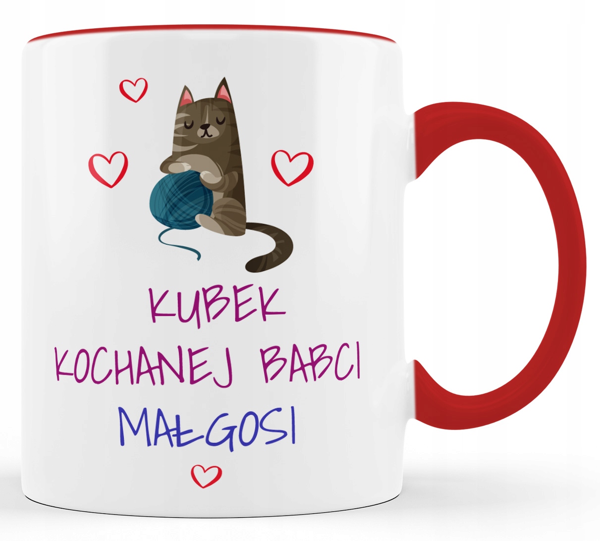 

Kubek dla babci. Dzień babci z imieniem. Koty.