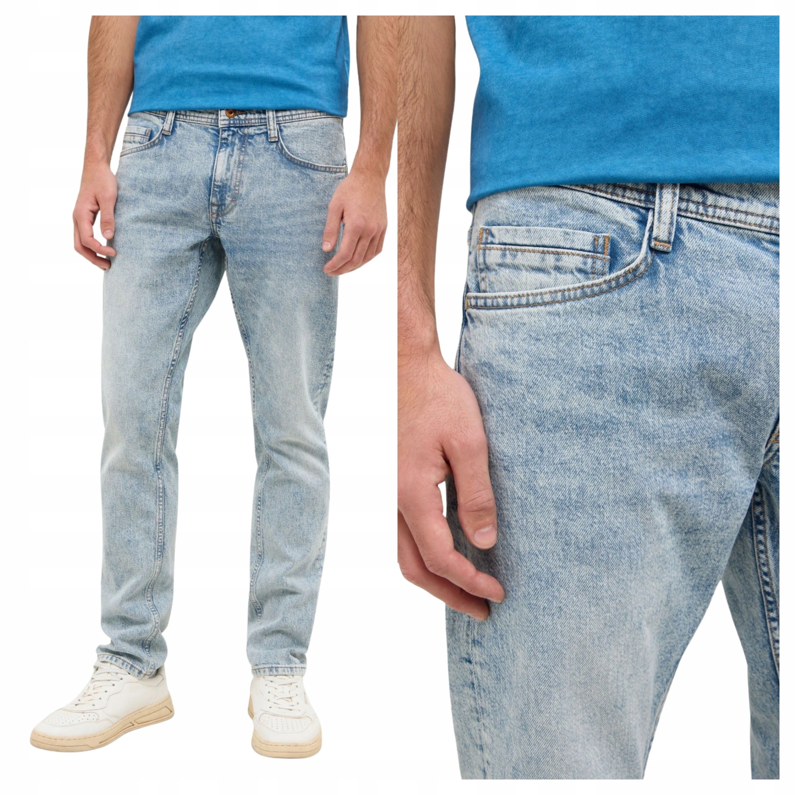 Pánské džínové kalhoty Mustang Oregon Slim Modré Denim W36 L34