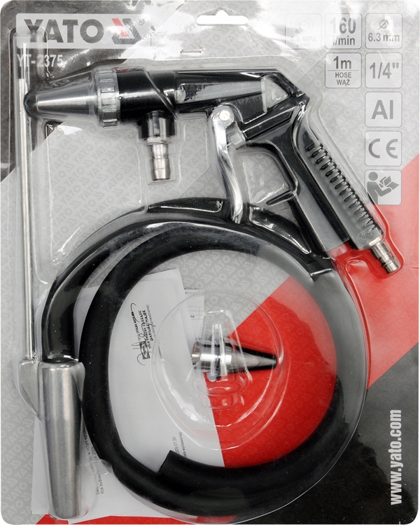 PISTOLET DO PIASKOWANIA PIASKARKA YATO Z WĘŻEM Marka Yato