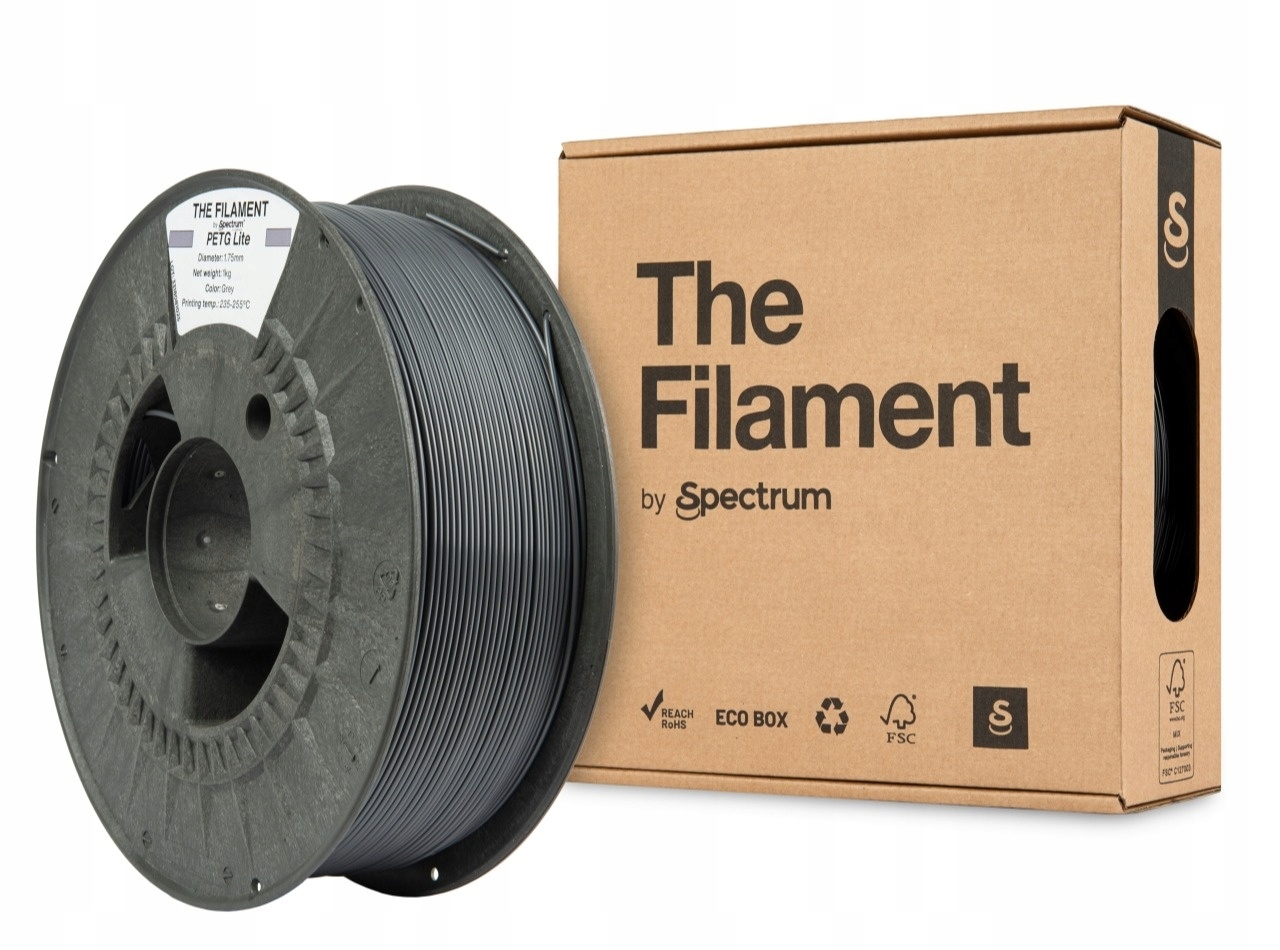 The Filament by Spectrum PETG Lite 1kg 1,75mm Szary Grey