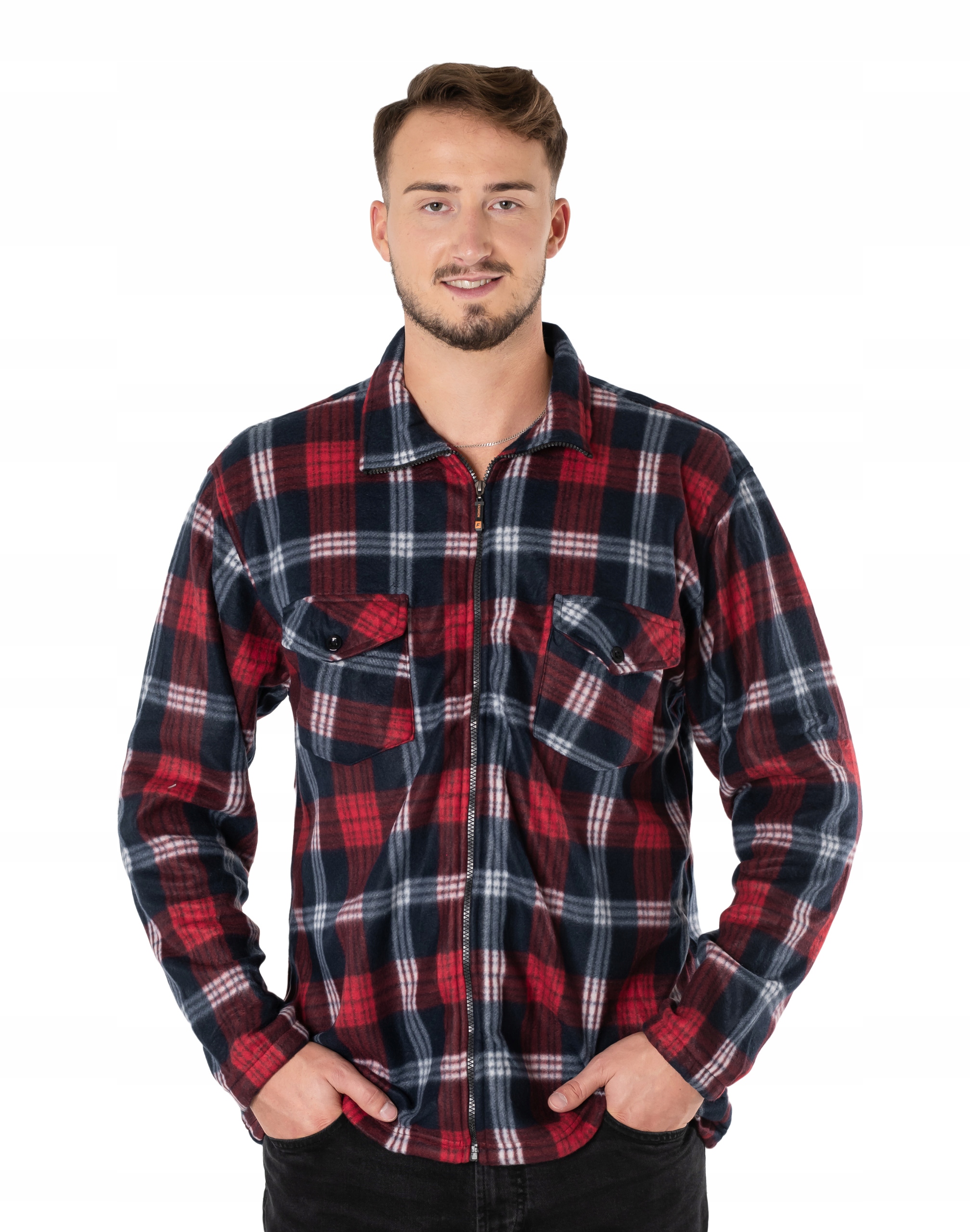 

Ciepła Koszula Polarowa Męska Ocieplana 231-08 4XL