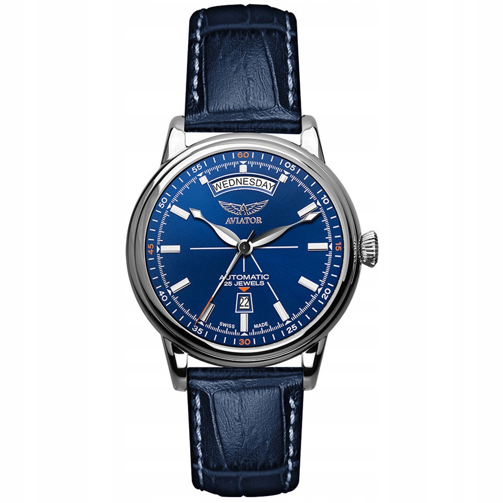Pánské Hodinky Aviator V.3.20.0.145.4 modrý pásek