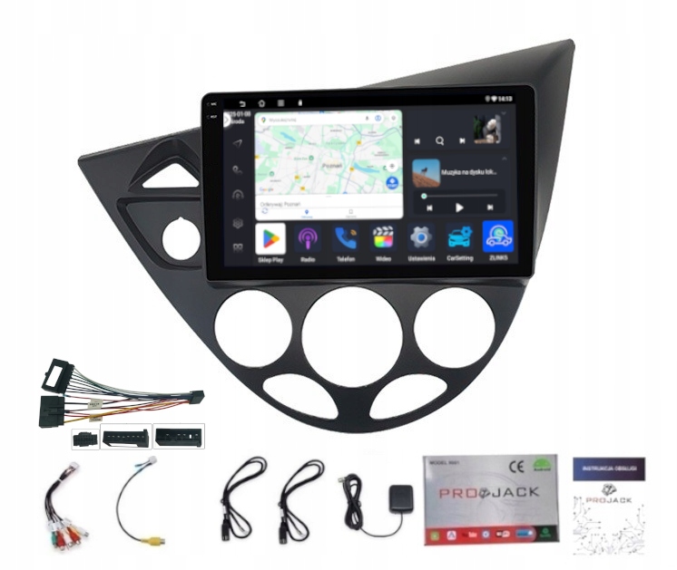 Rádio Navigácia Gps Ford Focus 1999-2005 Wifi Carplay Usb 4GB 64GB