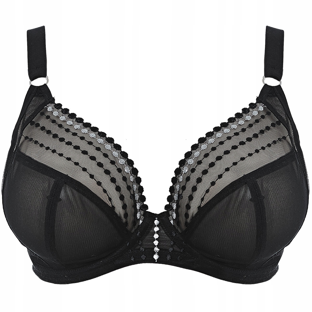 Elomi Matilda černá podprsenka s hlubokým výstřihem 90N 40JJ