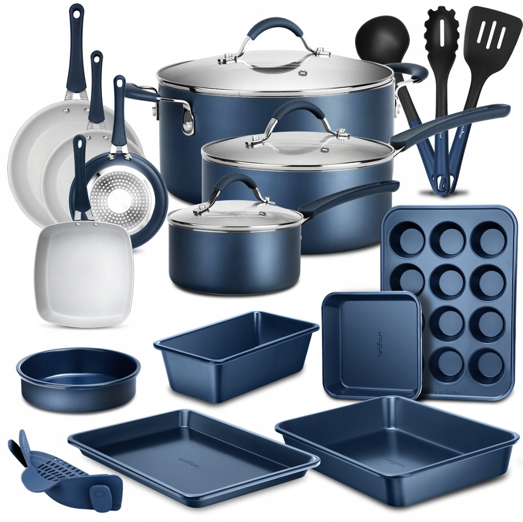 Sada Hrnců Pánve Kuchyňské Náčiní Hrnce Indukce Plyn 20 Kusů