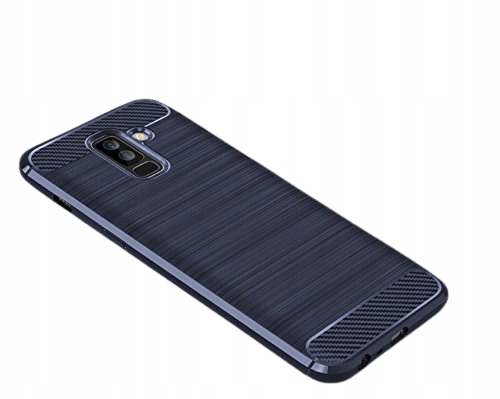 ETUI PANCERNE CARBON DO SAMSUNG A6+ PLUS + SZKŁO