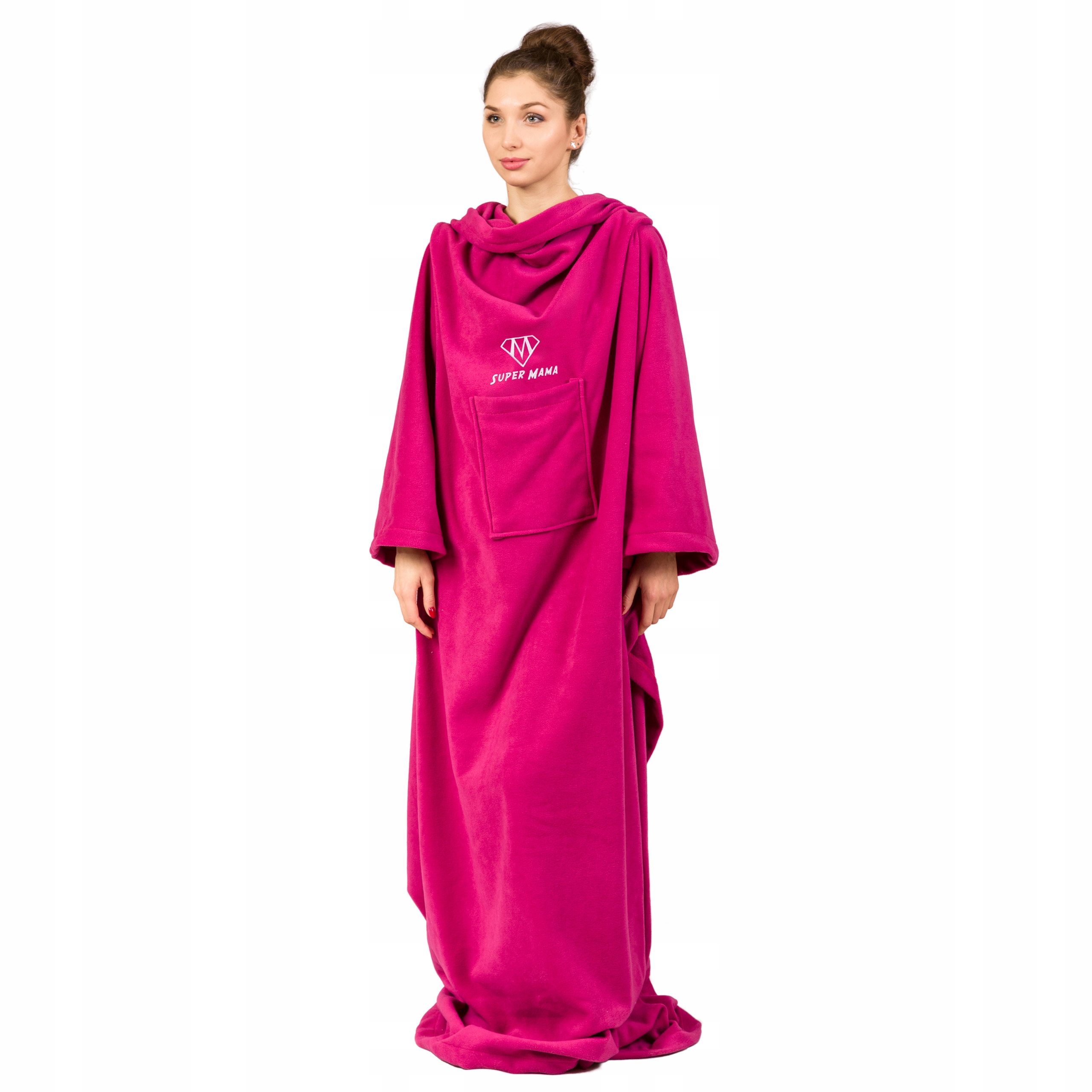 Kocyko Župan Mama Fuchsiová s rukávy 205x145cm na Den matek