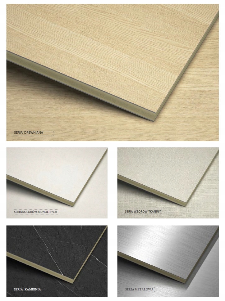 Panele ścienne z włókna bambusowego WPC - NR. 951 grubość 5 mm Grubość 5 mm