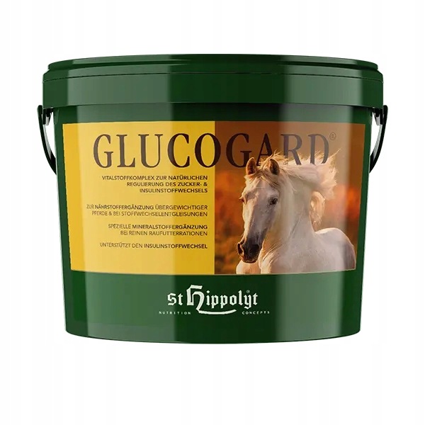 Doplněk stravy pro koně St.hippolyt Glucogard 3 kg granulát na obezitu Ems