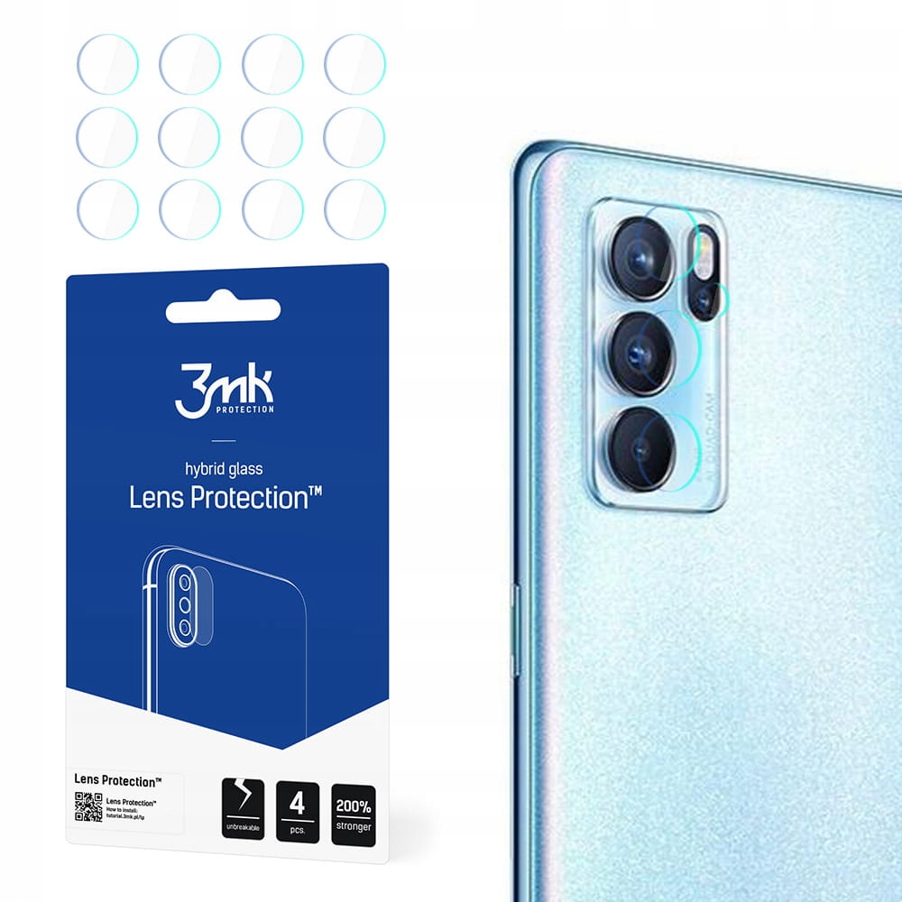 

4x Szkło hybrydowe na aparat do Oppo Reno 6 Pro 5G