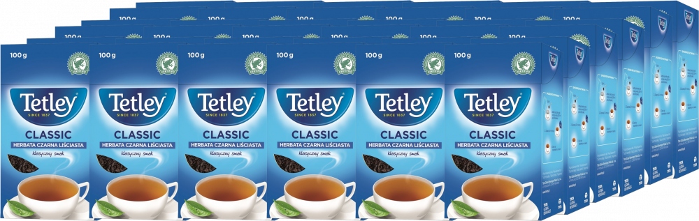 Herbata czarna Liściasta Classic Tetley 100 g x36