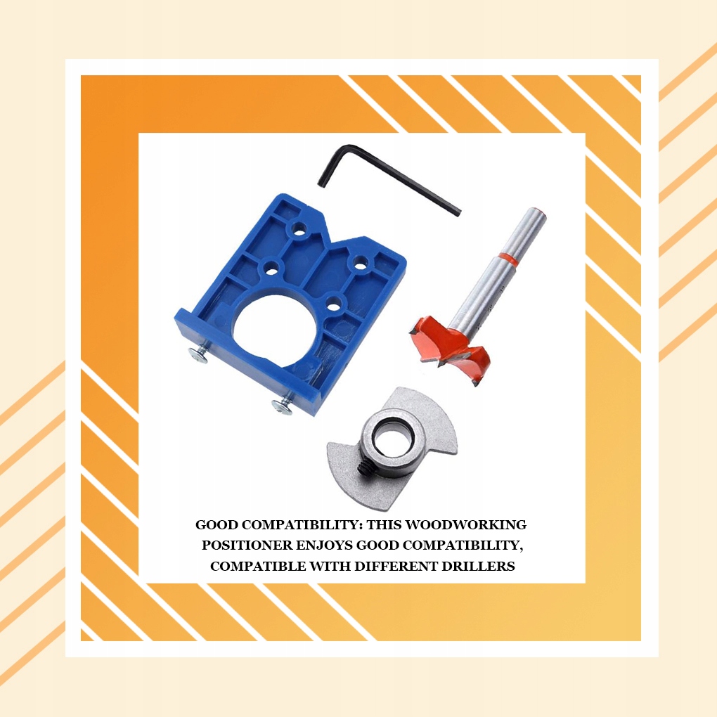 Zestaw narzędzi do wiercenia otworów w zawiasach Prędkość obrotowa 0 obr./min