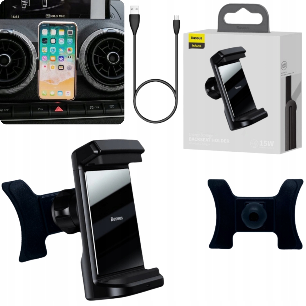Adapter Do Uchwytu Na Telefon Audi A3 2012-2020 8V Uchwyt Indukcyjny Baseus