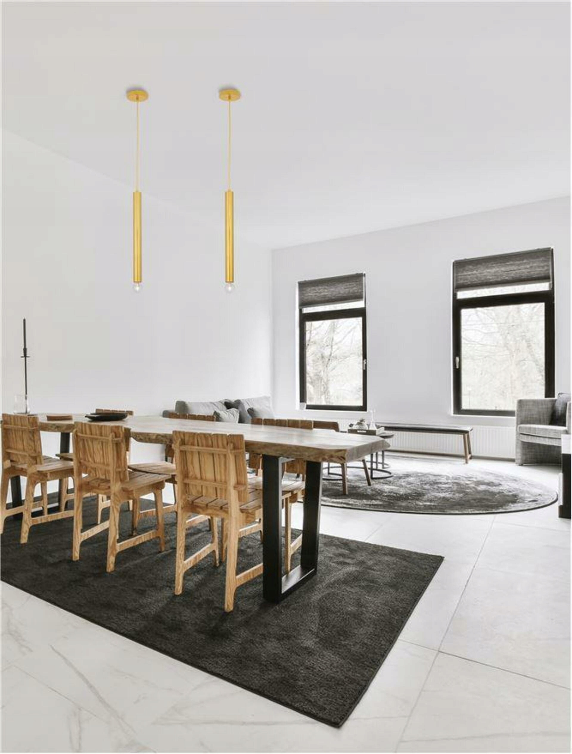 Nova Luce závesné svietidlo Norway zlatý hliník zlatý kábel E27 1x12W 230V I