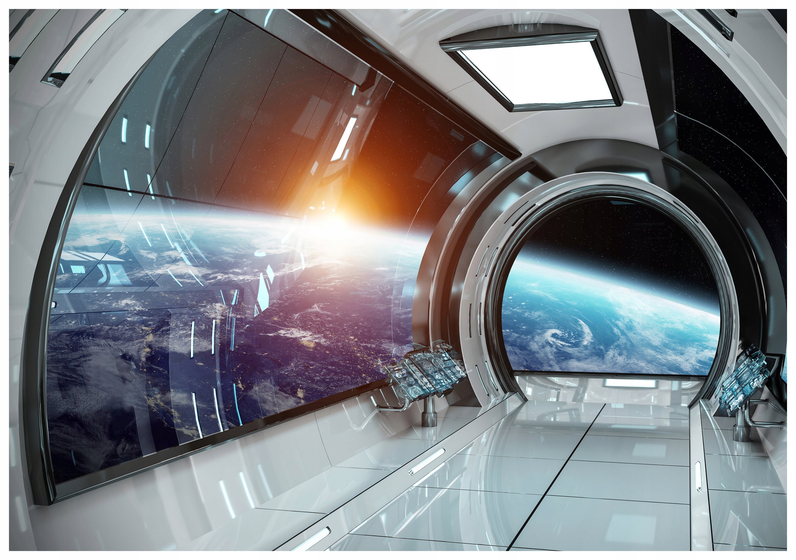 Vliesová fototapeta Vesmír Země s Iss Perspektiva 250x175 lepidlo