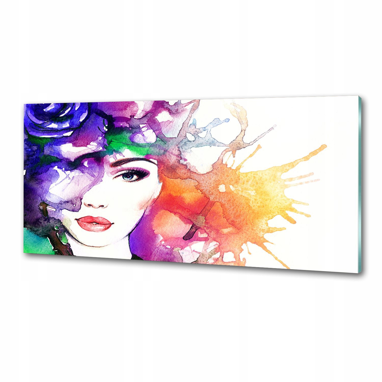Panel do kuchyne Portrét ženy 125 x 50 cm Lepidlo