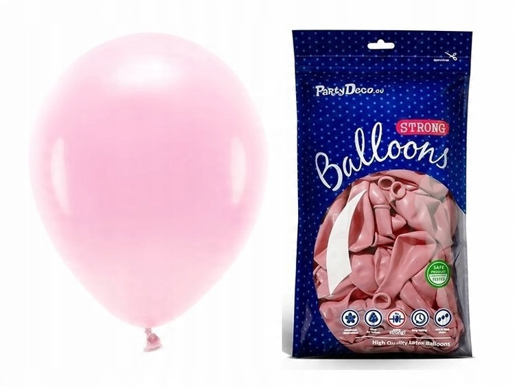 

Balony jasnoróżowe pastelowe 12 cm urodziny 100szt